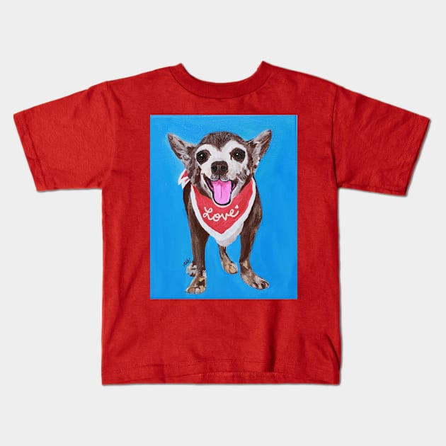 Alberto the Chihuahua Kids T-Shirt by AmandaAAnthony